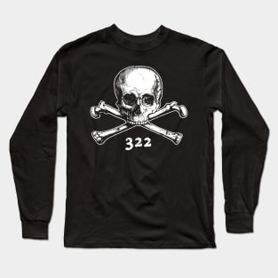 Skull and Crossbones 322 Secret Illuminati Society Long Sleeve T-Shirt